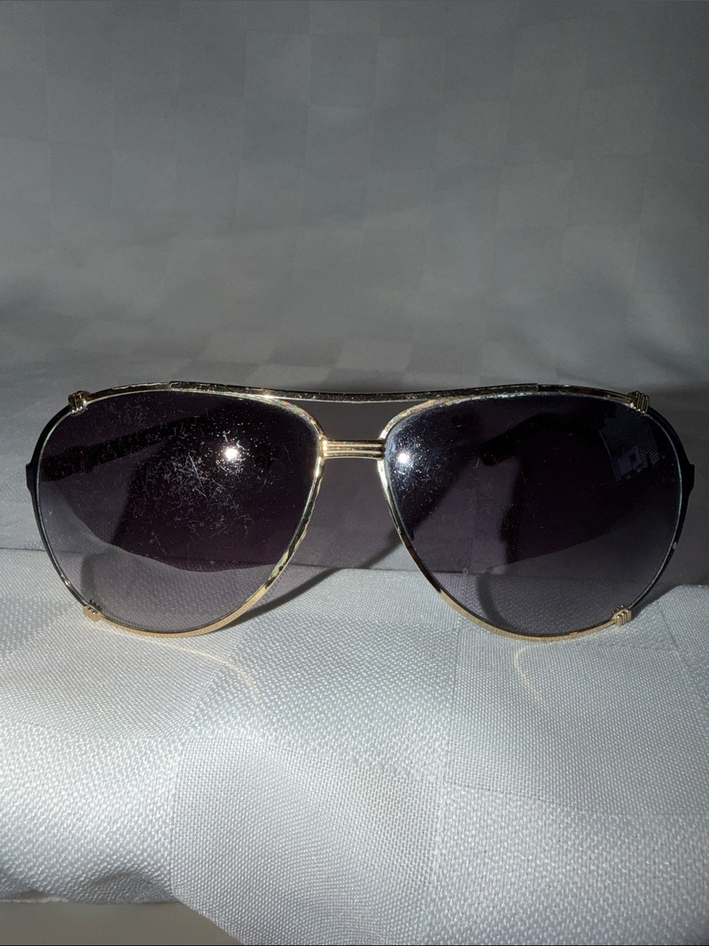 $435 Dior Chicago 2 Aviator Sunglasses Gold Brown Tortoise